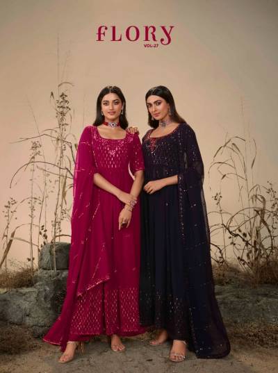 Flory Vol 27 By Shubhkala Designer Partywear Readymade Salwar Kameez Collection